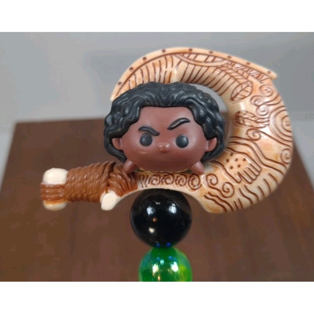 New Disney‎ Moana Maui Demi God Handmade Beaded Pen Tsum Tsum Top With Hook